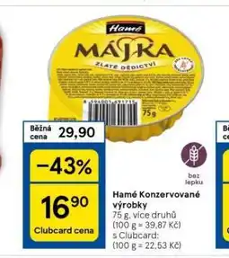 Tesco Hamé májka nabídka