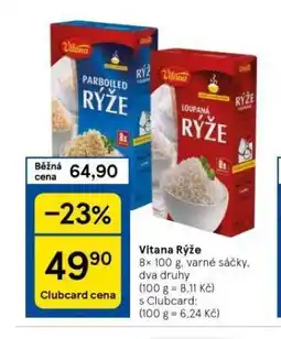 Tesco Vitana rýže nabídka