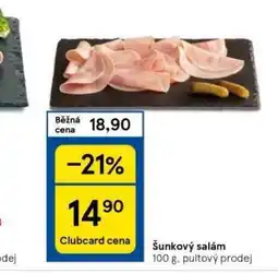 Tesco Šunkový salám nabídka