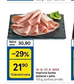 Tesco Vepřová šunka dušená v páře nabídka