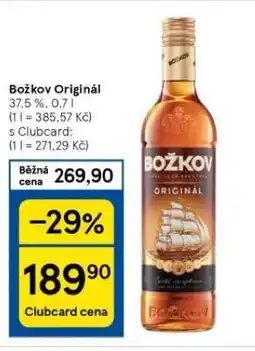 Tesco Božkov originál nabídka