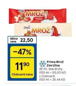 Tesco Mrož zmrzlina nabídka