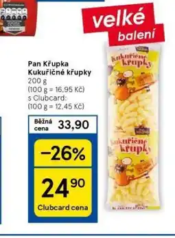 Tesco Pan křupka kukuřičné křupky nabídka