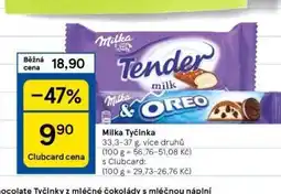 Tesco Milka tyčinka nabídka