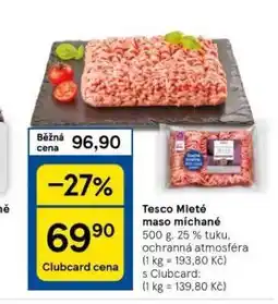 Tesco Mleté maso míchané nabídka