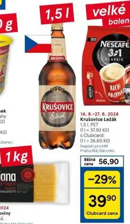 Tesco Pivo krušovice nabídka