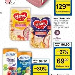Tesco Hami dětská kaše nabídka