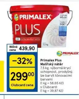 Tesco Primalex plus malířský nátěr nabídka