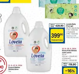 Tesco Lovela baby prací gel nabídka