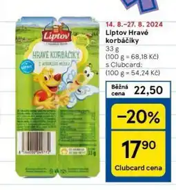 Tesco Liptov hravé korbáčiky nabídka