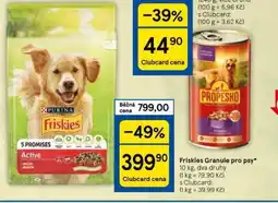 Tesco Friskies granule pro psy nabídka