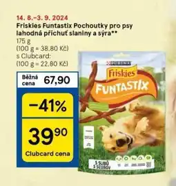 Tesco Friskies pochoutky pro psy nabídka