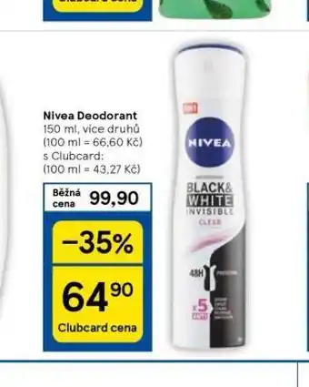 Tesco Nivea deodorant nabídka