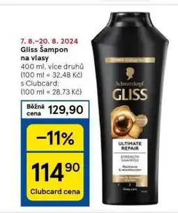 Tesco Gliss šampon nabídka