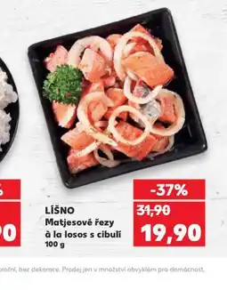 Kaufland Matjesové řezy á la losos s cibulí nabídka