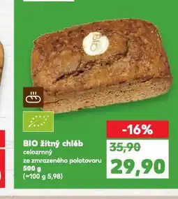 Kaufland Bio žitný chléb nabídka