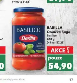 Kaufland Barilla omáčka sugo nabídka
