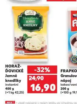 Kaufland Jemné knedlíky nabídka