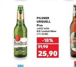 Kaufland Pivo pilsner urquell nabídka