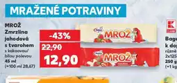 Kaufland Mrož zmrzlina jahodová s tvarohem nabídka