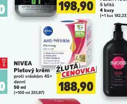 Kaufland Nivea pleťový krém nabídka
