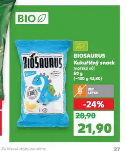 Biosaurus kukuřičný snack