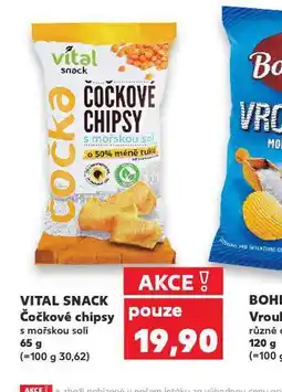 Kaufland Vital snack čočkové chipsy nabídka