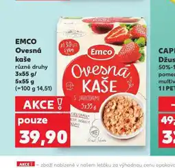 Kaufland Emco ovesná kaše nabídka