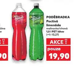 Kaufland Poděbradka poctivá limonáda nabídka