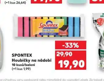 Kaufland Spontex houbičky na nádobí nabídka