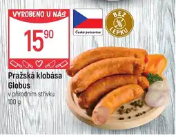 Globus Pražská klobása Globus nabídka