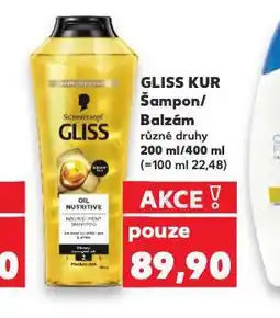 Kaufland Gliss šampon a balzám nabídka