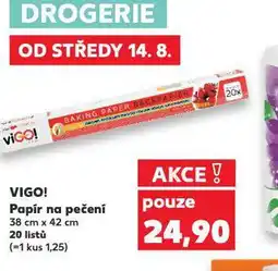 Kaufland Vigo! papír na pečení nabídka