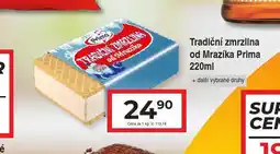 Hruška Prima tradiční zmrzlina od mrazíka nabídka