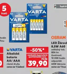 Varta alkalické baterie
