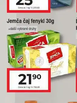 Hruška Jemča čaj nabídka