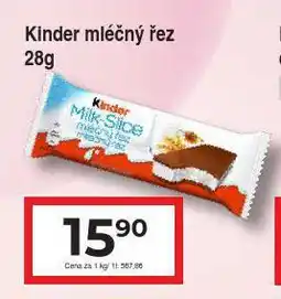 Hruška Kinder mléčný řez nabídka