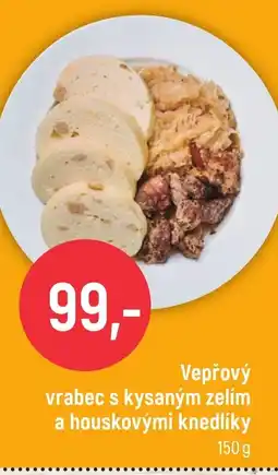 Globus Vepřový vrabec s kysaným zelím a houskovými knedlíky nabídka