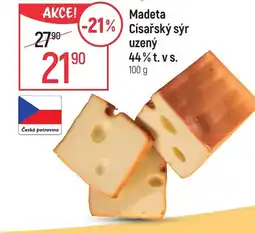 Globus Madeta Císařský sýr uzený 44% t. vs. nabídka