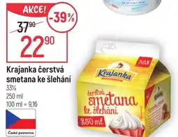 Globus Krajanka čerstvá smetana ke šlehání nabídka