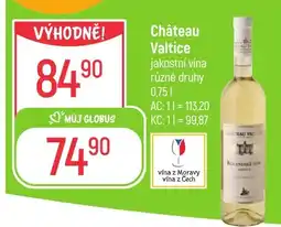 Globus Château Valtice nabídka