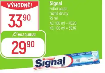 Globus Signal zubní pasta nabídka