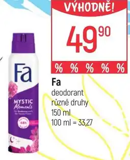 Globus Fa deodorant nabídka