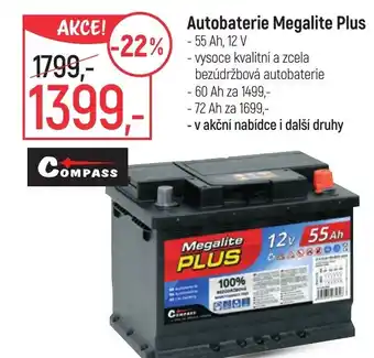 Globus Autobaterie Megalite Plus nabídka