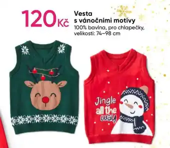 Vesta s vánočnimi motívy