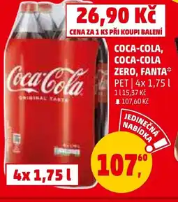 Penny Market COCA-COLA, COCA-COLA ZERO, FANTA nabídka