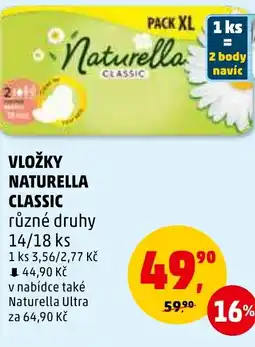 Penny Market VLOŽKY NATURELLA CLASSIC nabídka