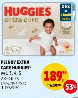 Penny Market PLENKY EXTRA CARE HUGGIES nabídka