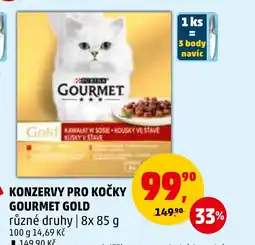 Penny Market KONZERVY PRO KOČKY GOURMET GOLD nabídka