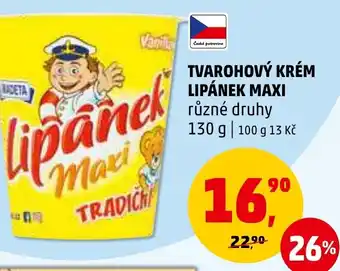 Penny Market TVAROHOVÝ KRÉM LIPÁNEK MAXI nabídka